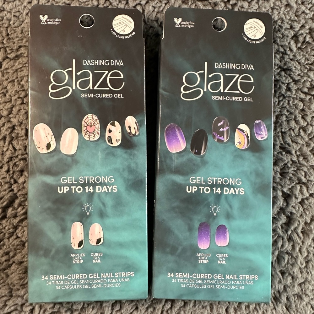 NIB! Dashing Diva glaze, Halloween nails, semi-cured gel, requires lamp